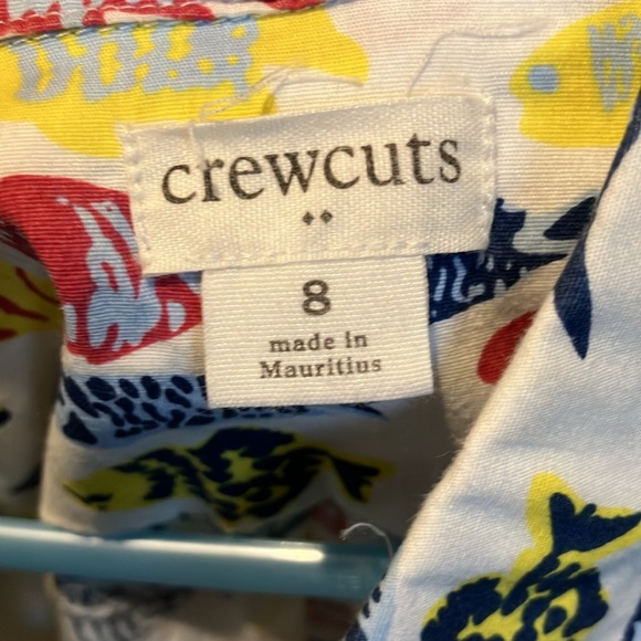 Boys short sleeve button down shirt. By Crewcuts size 8 - Picture 2 of 6